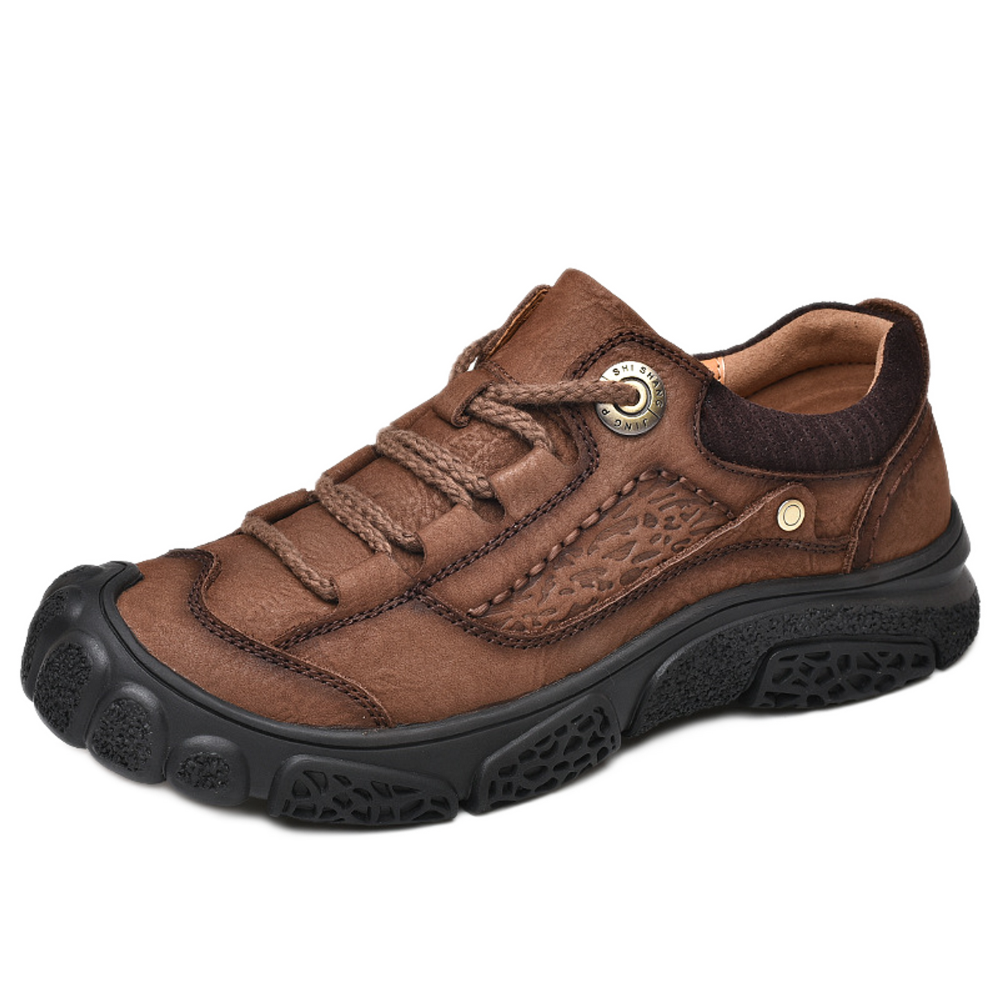 Zapato clásico de cuero hombre color café