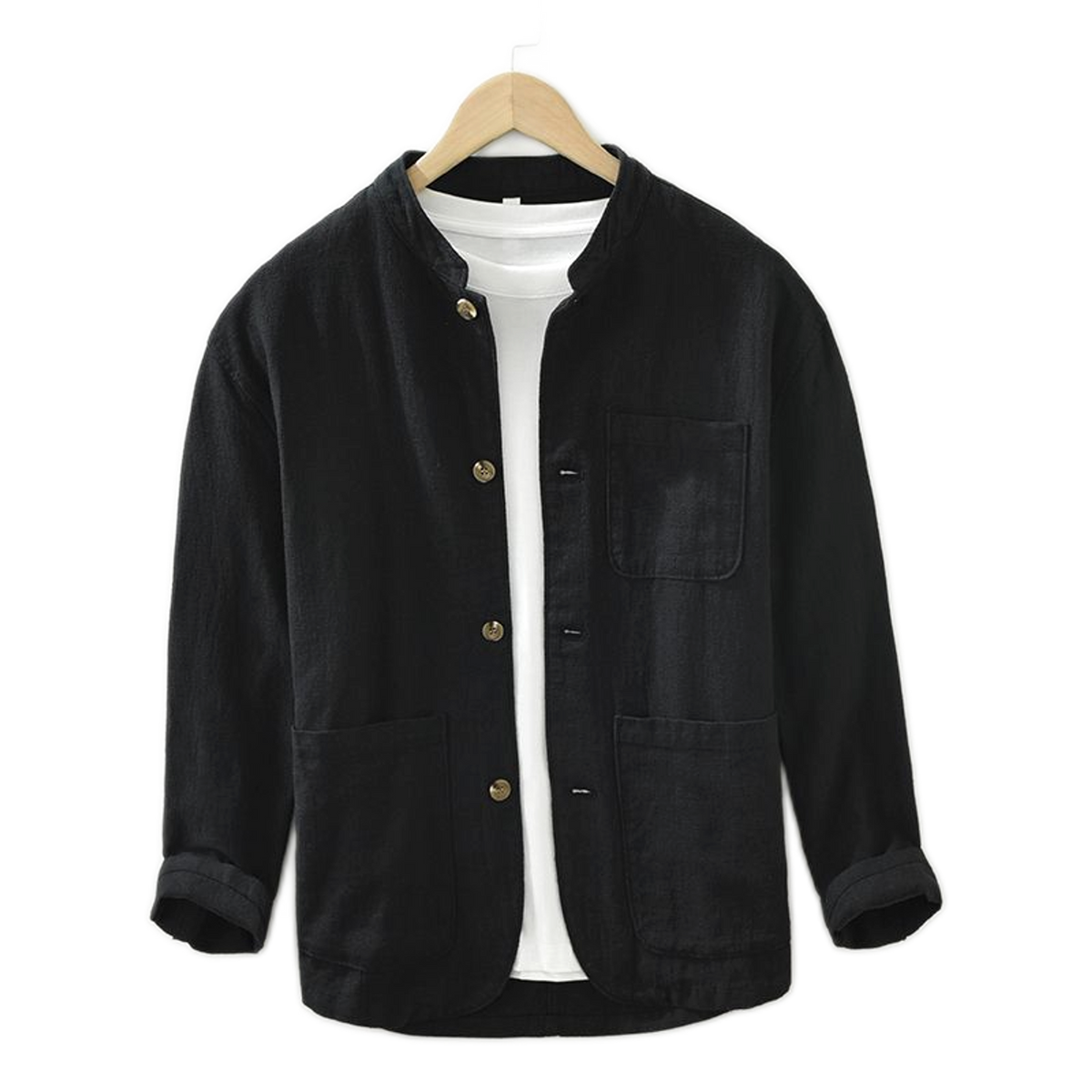 Camisa hombre color negro