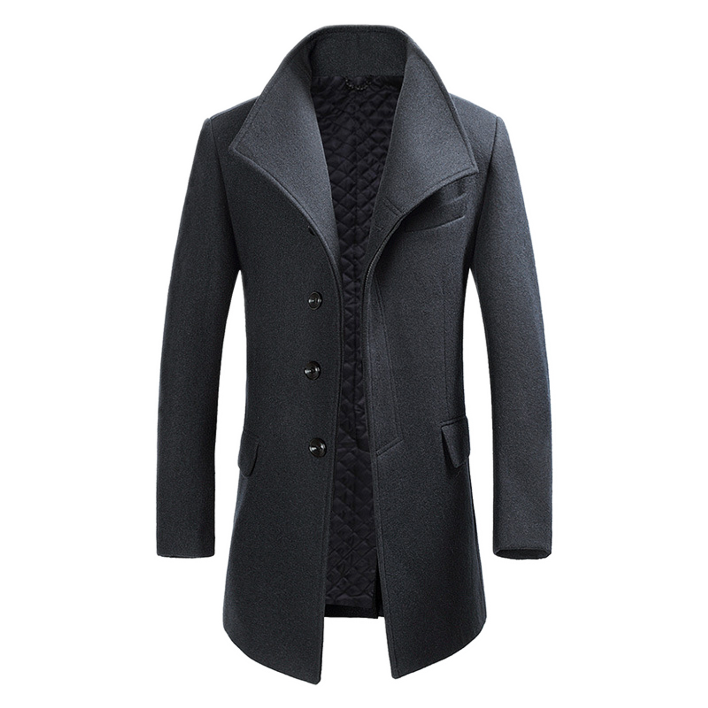 Blazer de cashmere hombre color gris