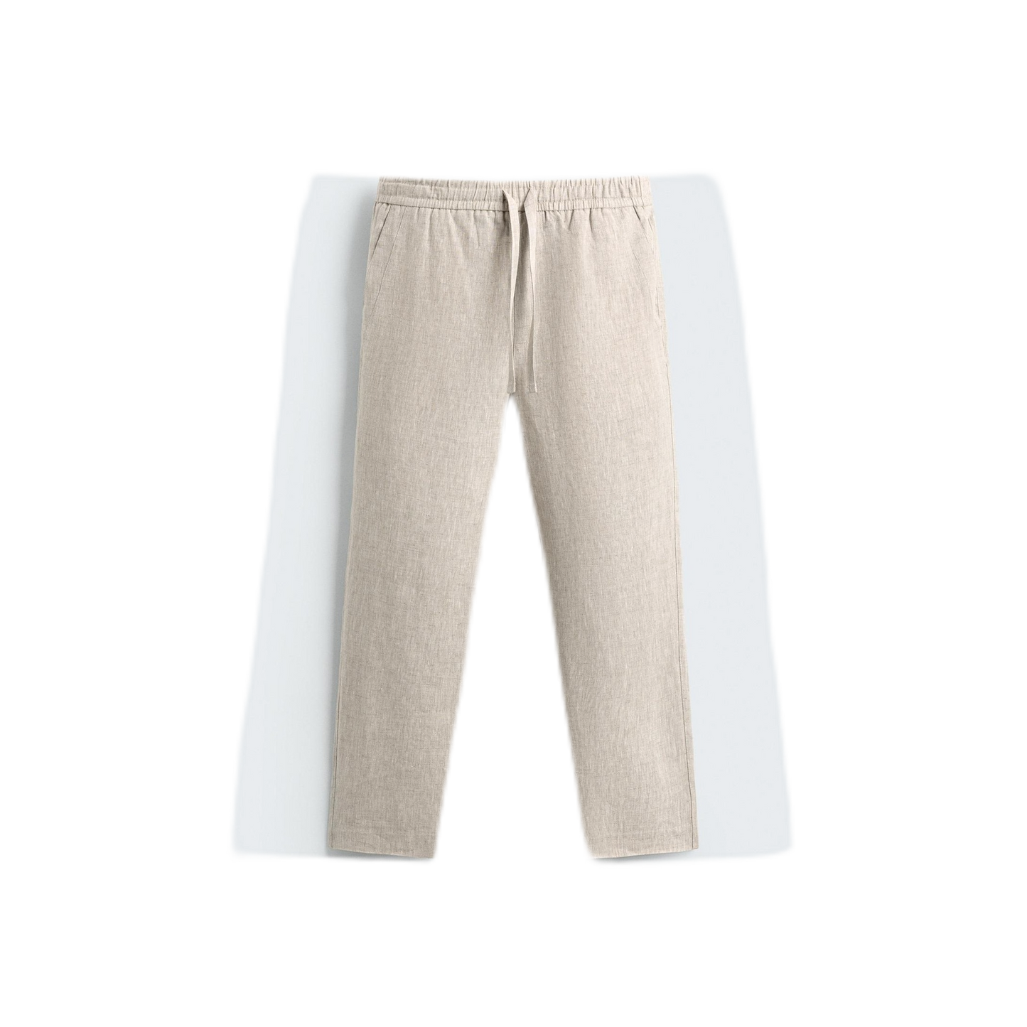 Pantalón de lino hombre color beige