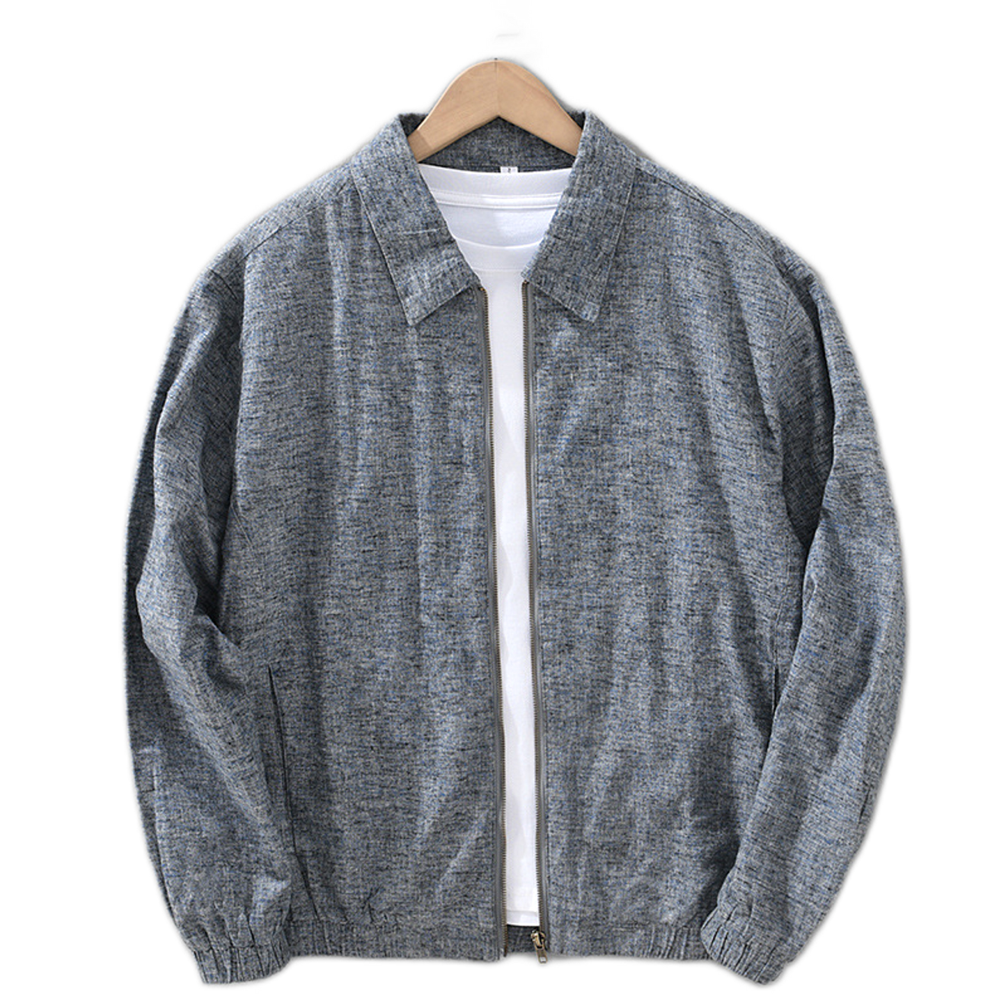 Chaqueta de algodón hombre color azul
