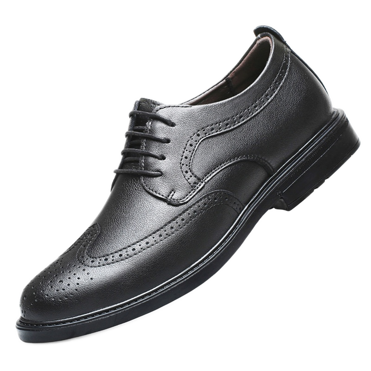 Zapato clásico de cuero hombre color negro