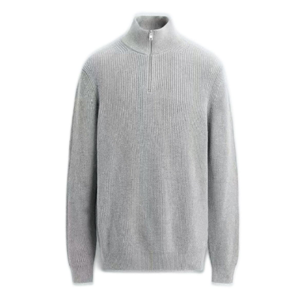 Sweater de algodón hombre color gris a rayas