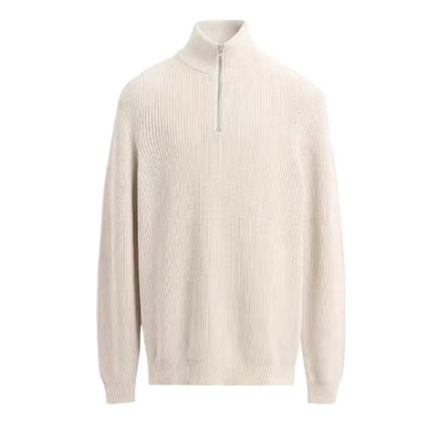 Sweater de algodón hombre color blanco