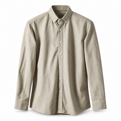 Luansky AI white product card — camisa-algodon-hombre-pied-de-poule