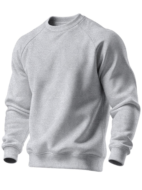 Kit loungewear hombre gris claro, crewneck simple