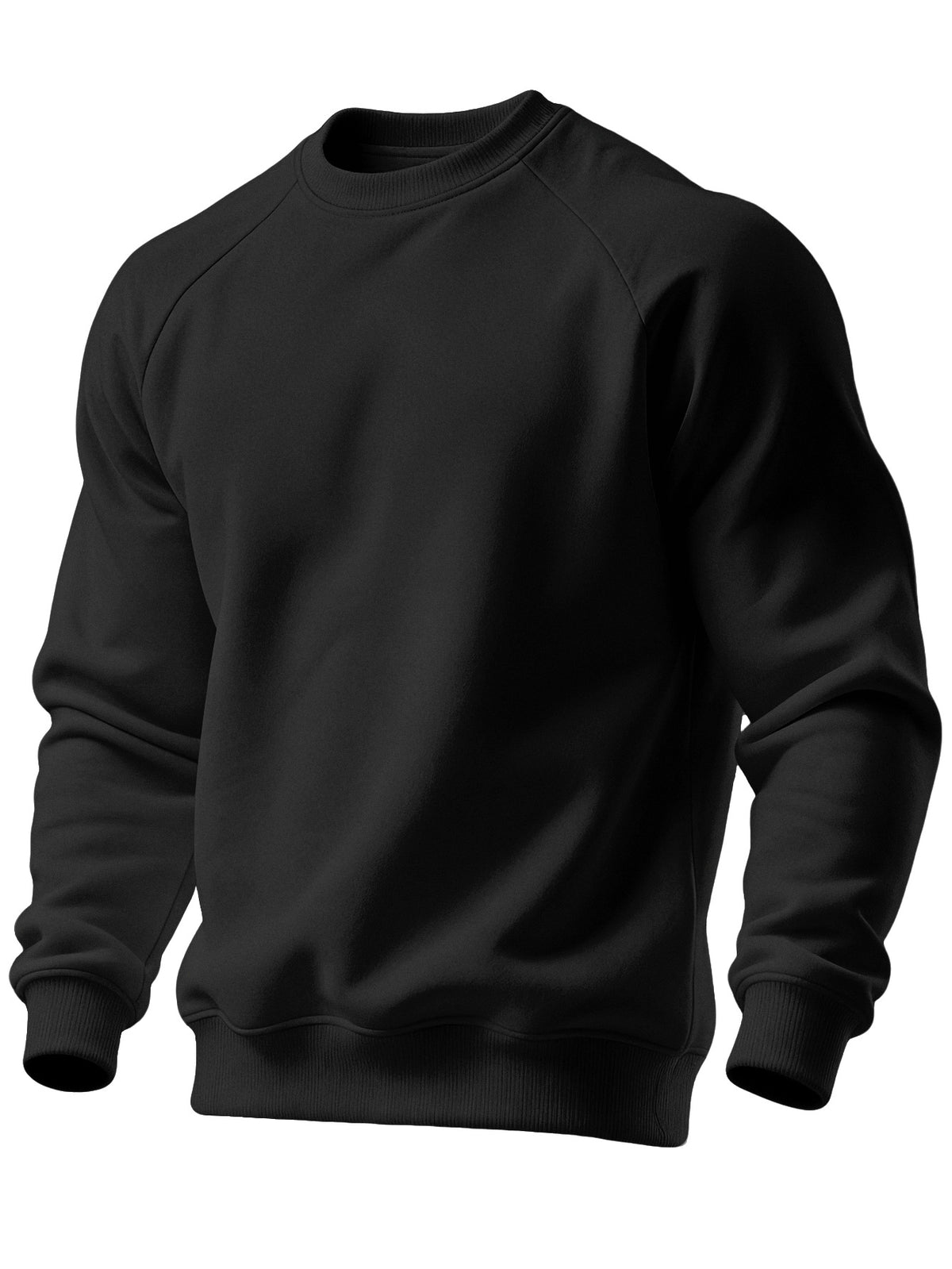 Kit loungewear hombre negro, crewneck simple