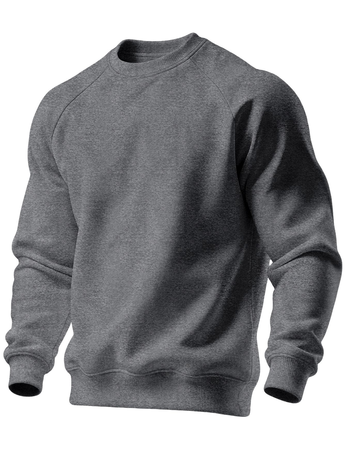 Kit loungewear hombre gris oscuro, crewneck simple