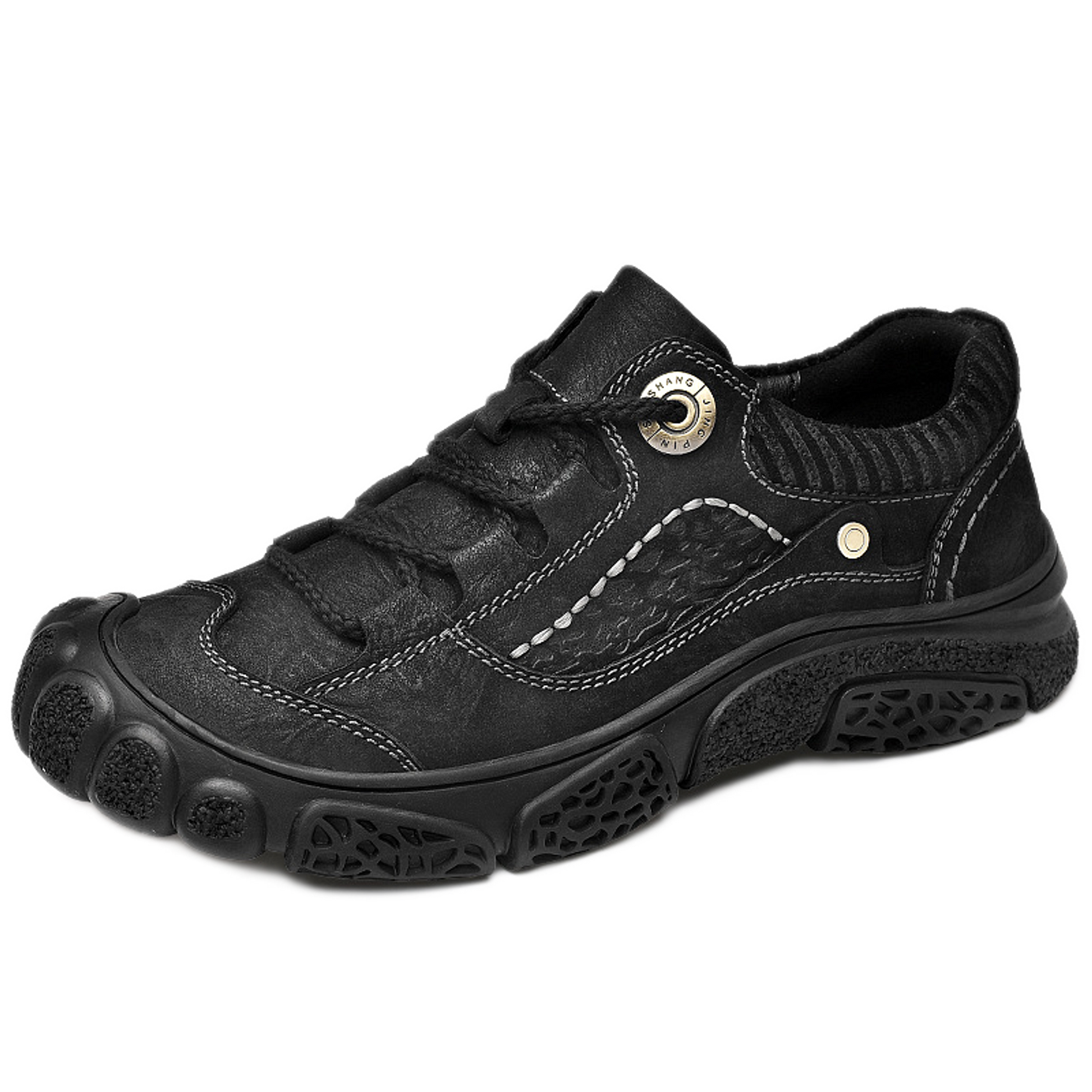 Zapato clásico de cuero hombre color negro