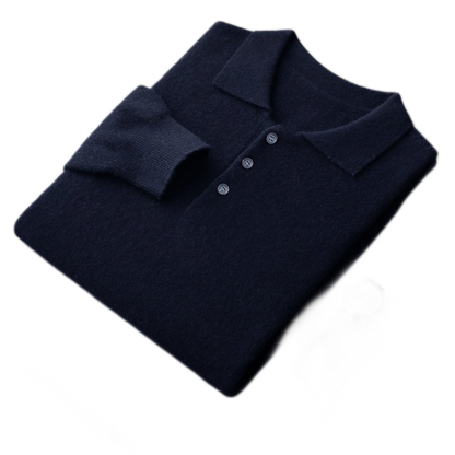 Sweater de lana hombre color azul oscuro