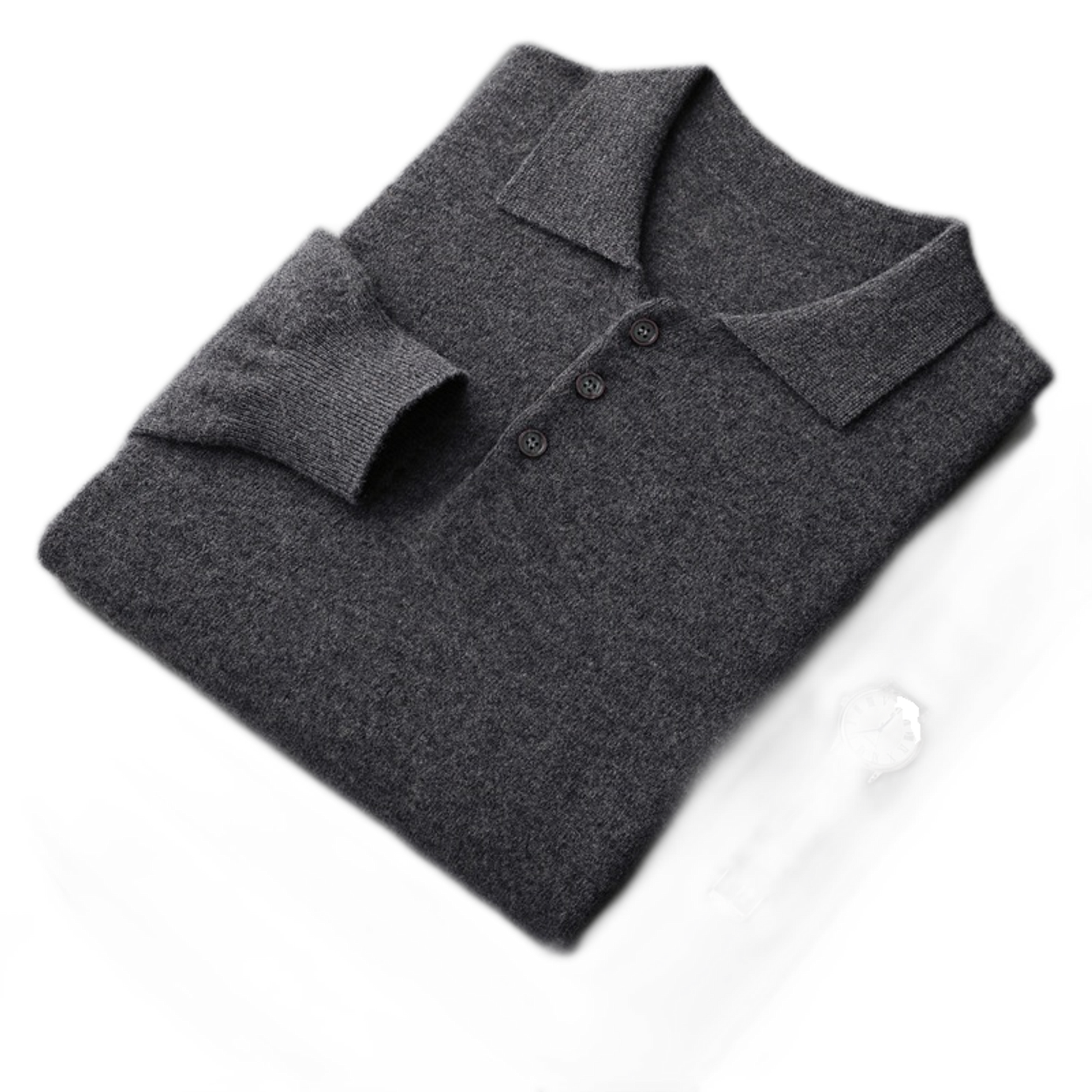 Sweater de lana hombre color gris oscuro