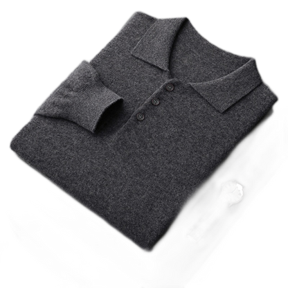 Sweater de lana hombre color gris oscuro