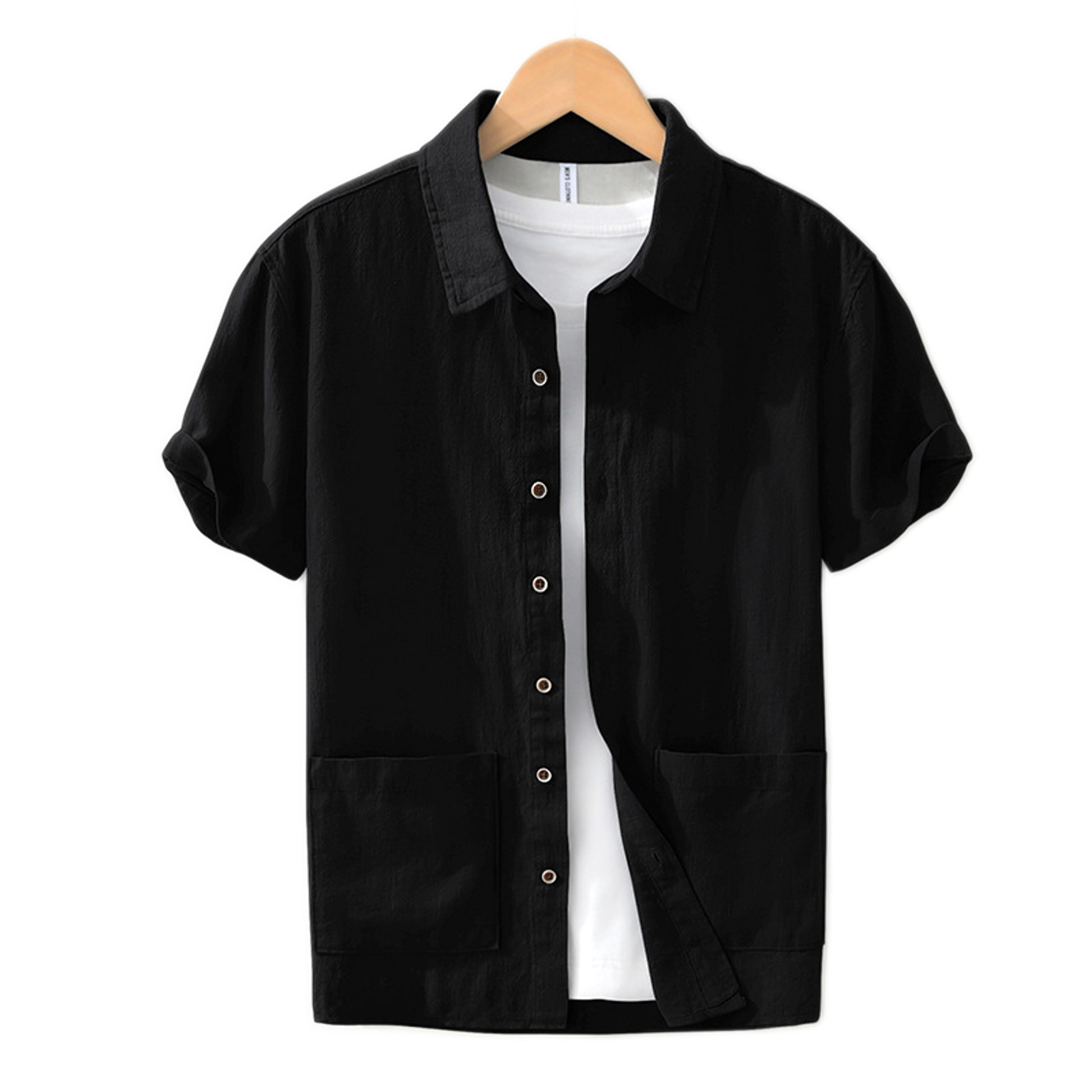 Camisa hombre color negro
