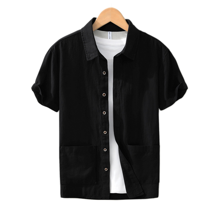 Camisa hombre color negro