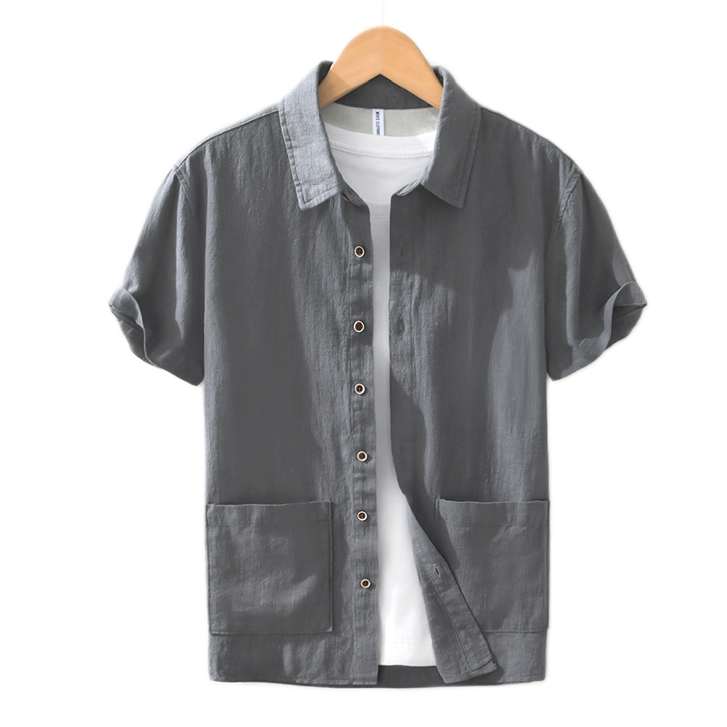 Camisa hombre color gris
