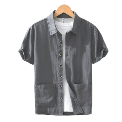 Camisa hombre color gris