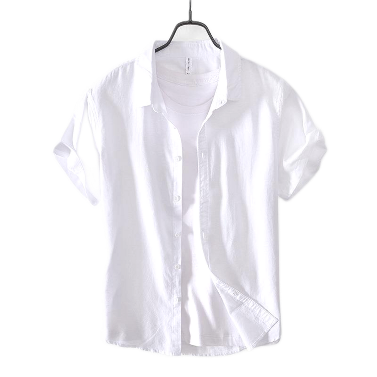 Camisa de lino color blanco