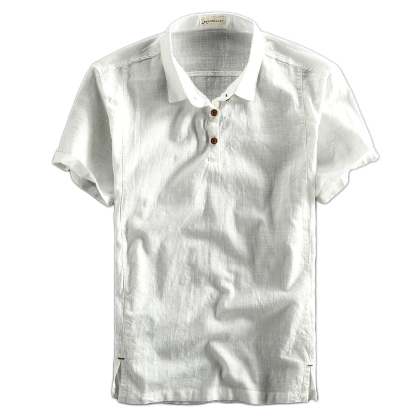 Camisa de lino hombre color blanco