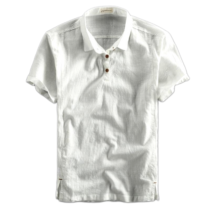 Camisa de lino hombre color blanco
