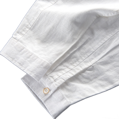 Camisa de lino hombre, manga larga
