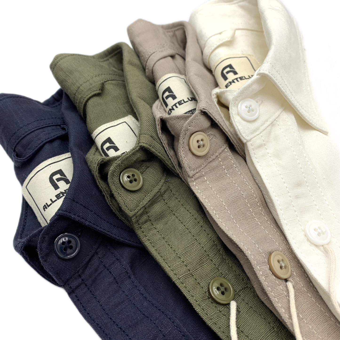 Camisa de lino hombre, manga corta