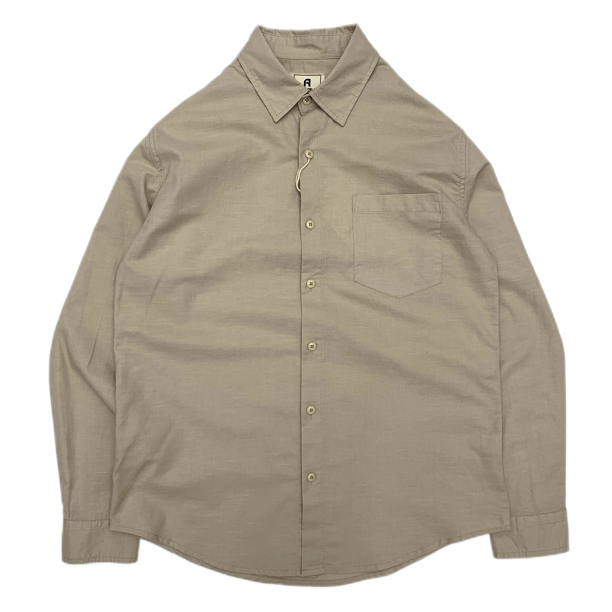 Camisa de algodón hombre, color caqui