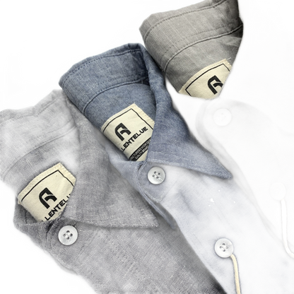 Camisa de algodón hombre, tonos gris