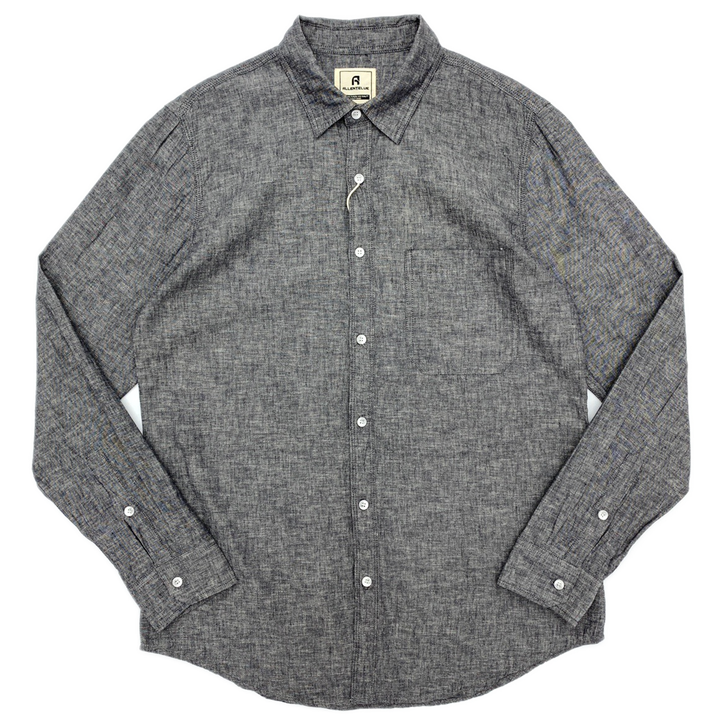 Camisa de algodón hombre, tonos gris