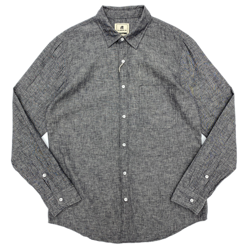 Camisa de algodón hombre, tonos gris