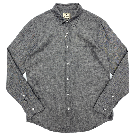 Camisa de algodón hombre, tonos gris