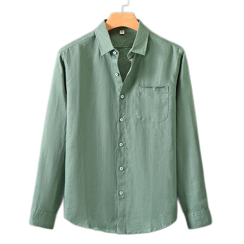 Camisa de lino hombre, corte clásico