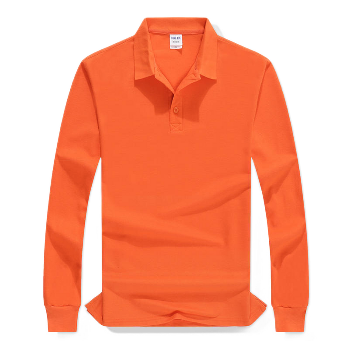 Polo de algodón color rojo anaranjado