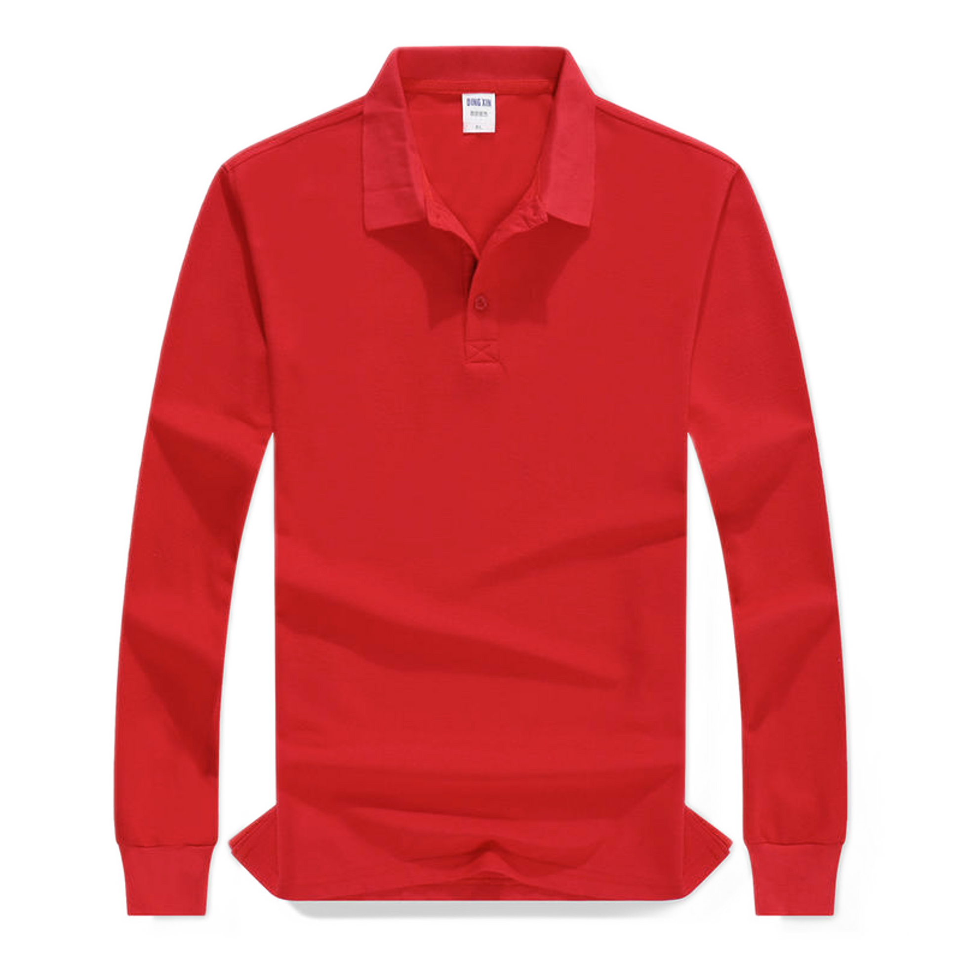 Polo de algodón hombre color rojo