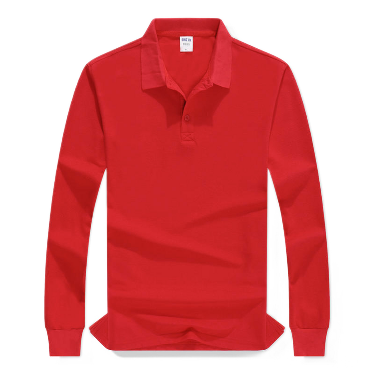 Polo de algodón hombre color rojo
