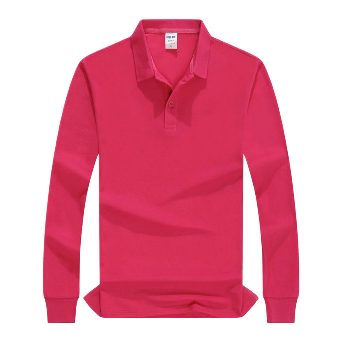 Polo de algodón color rojo rosado