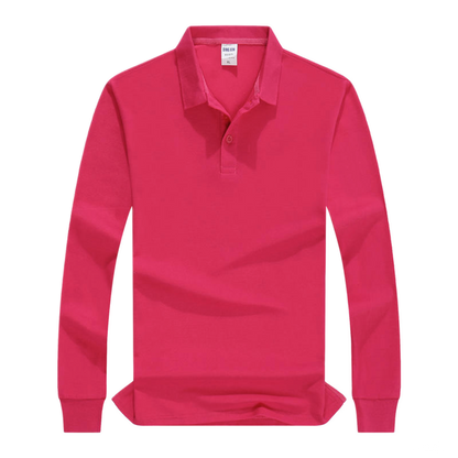 Polo de algodón color rojo rosado