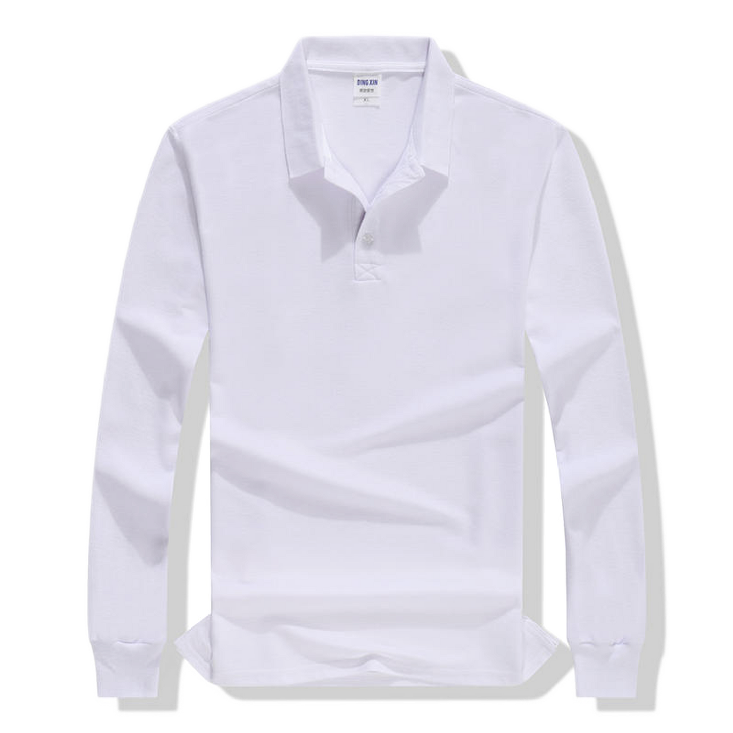 Polo de algodón hombre color blanco