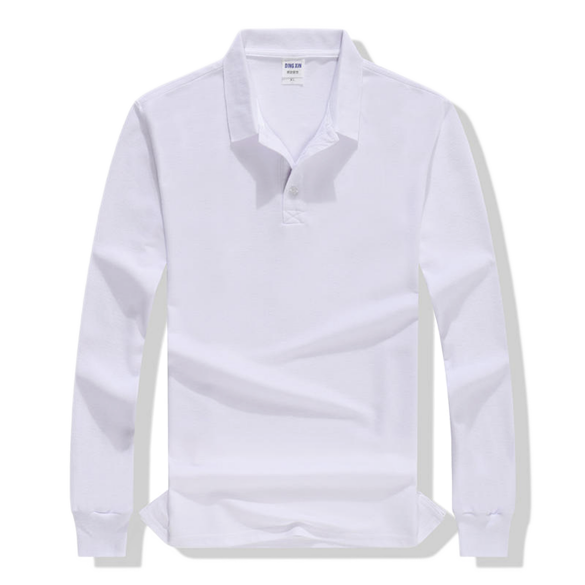 Polo de algodón hombre color blanco