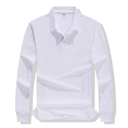 Polo de algodón hombre color blanco