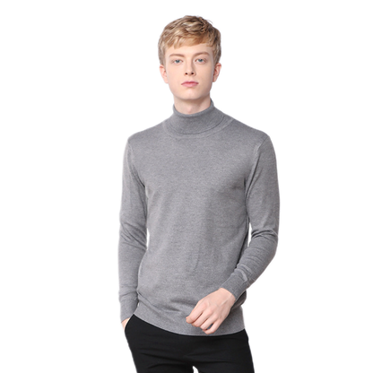 Sweater de cashmere hombre color gris