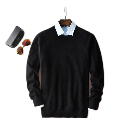Sweater de cashmere hombre color negro
