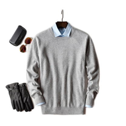 Sweater de cashmere hombre, cuello V o redondo