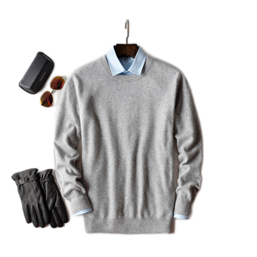 Sweater de cashmere hombre, cuello V o redondo