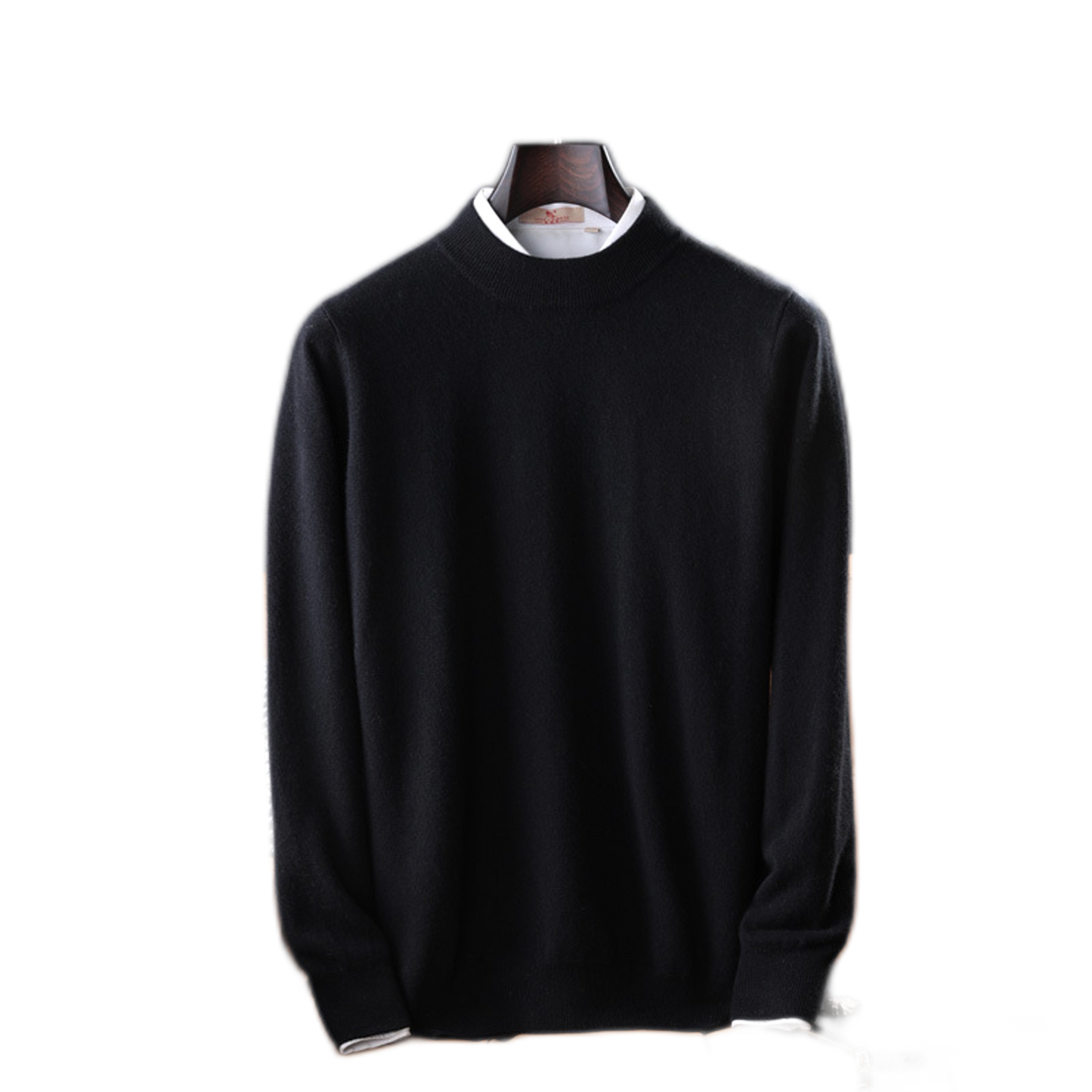 Sweater de cashmere hombre color negro