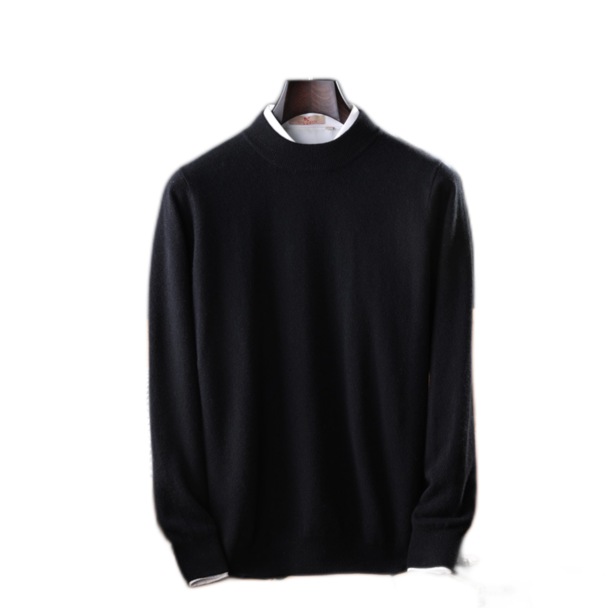 Sweater de cashmere hombre color negro