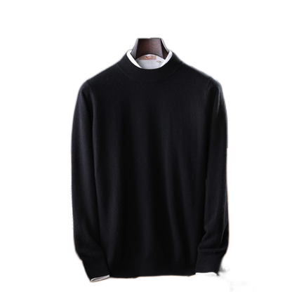 Sweater de cashmere hombre color negro