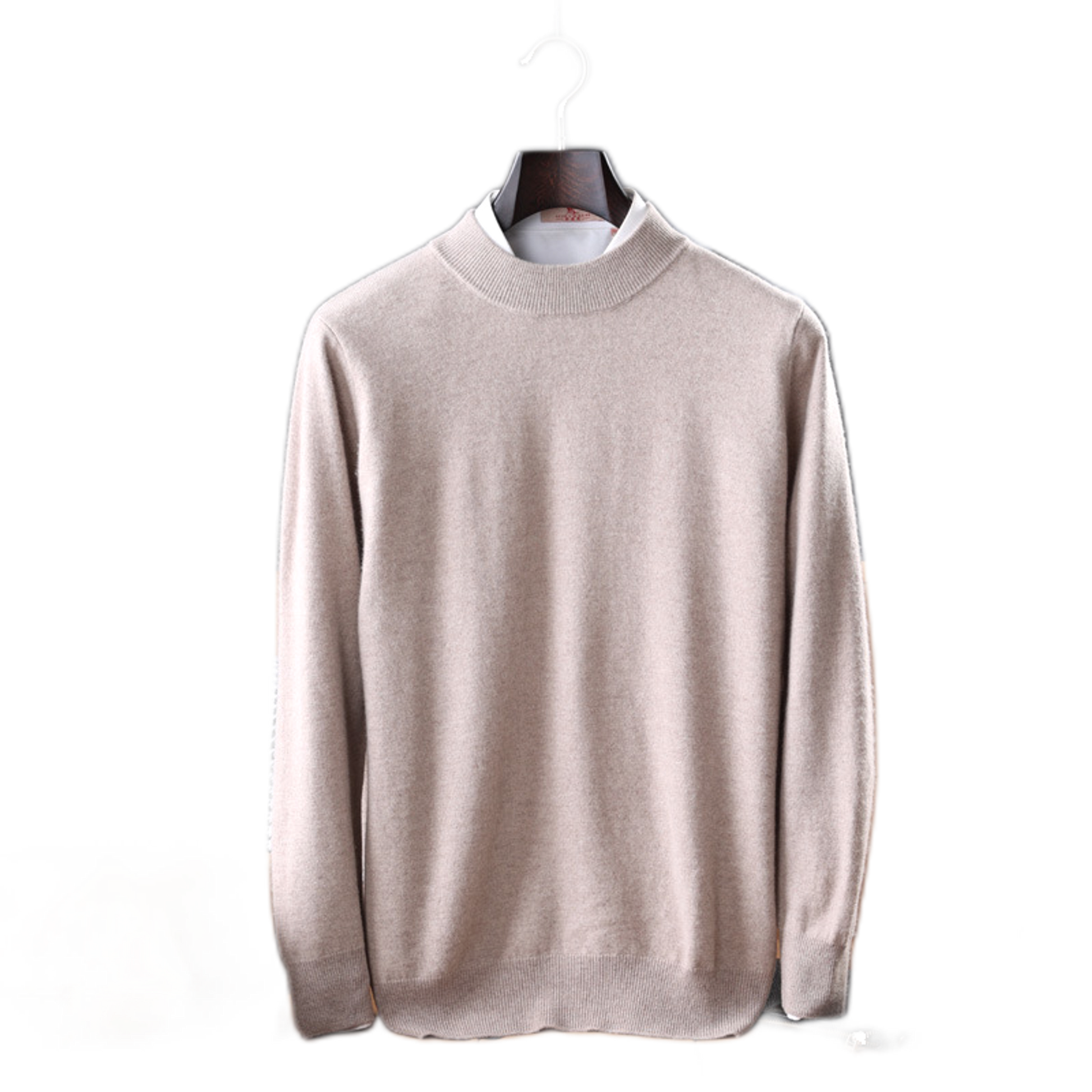 Sweater de cashmere hombre color camel