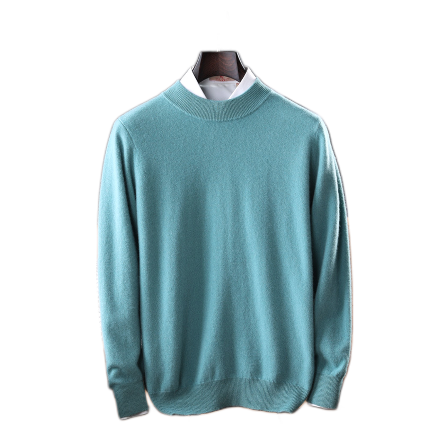 Sweater de cashmere hombre color verde