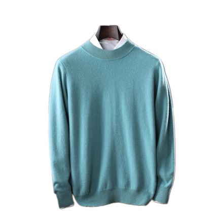 Sweater de cashmere hombre color verde