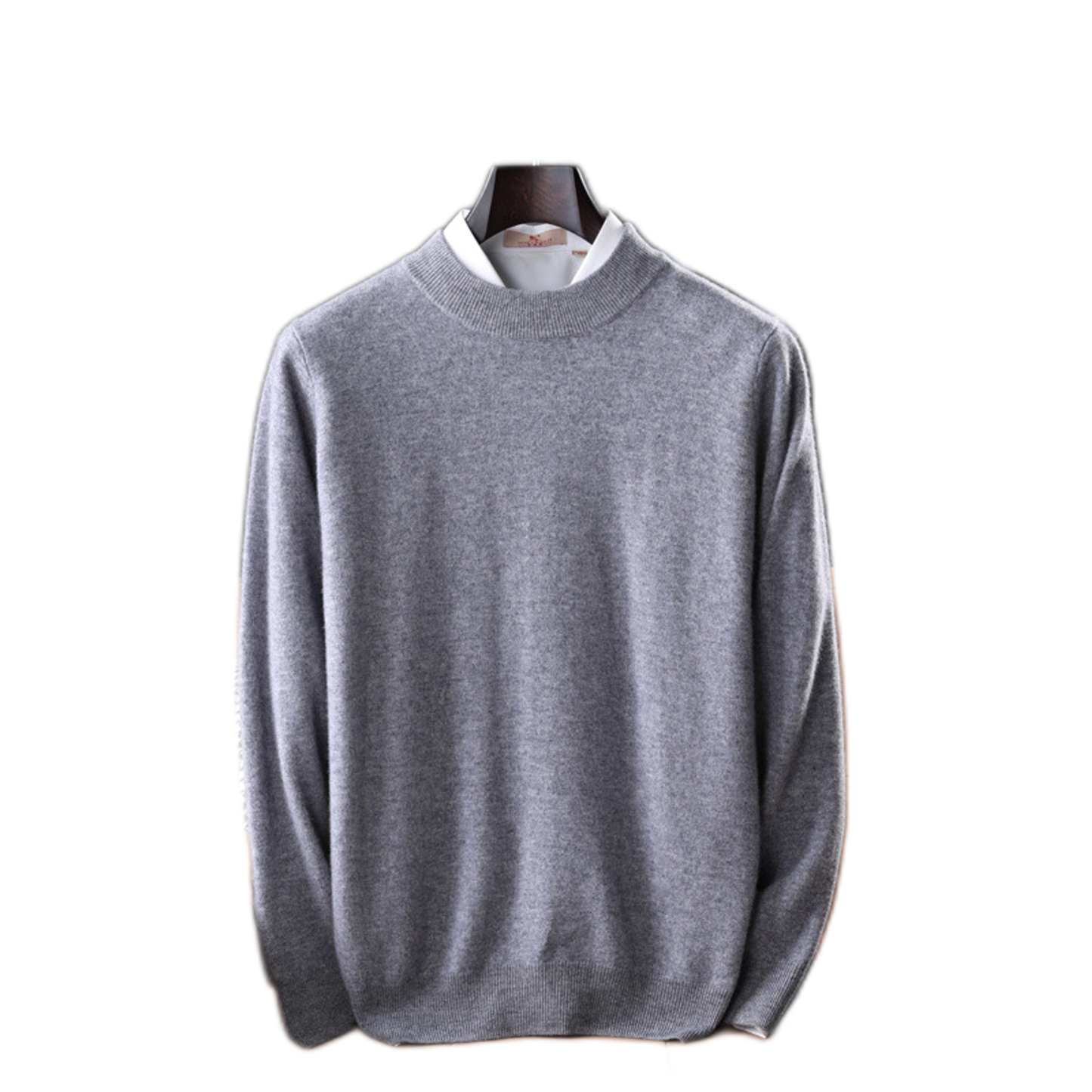 Sweater de cashmere hombre color gris